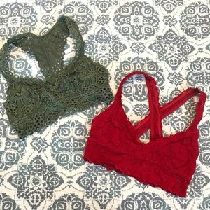 SET OF 2 Aerie Bralettes